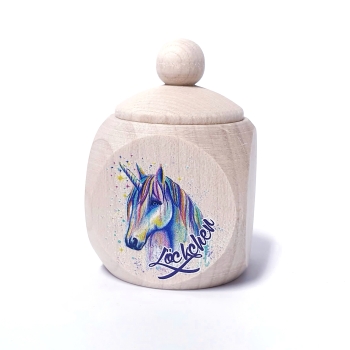 Regenbogen Einhorn Lockendose